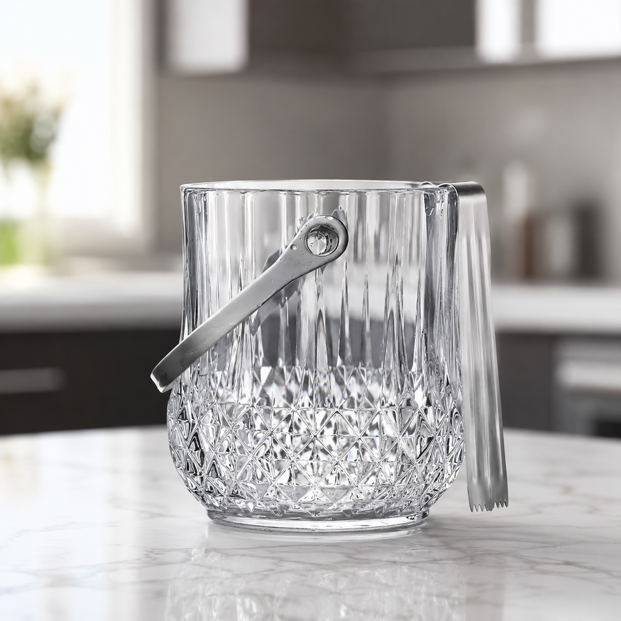 Ishink i Glas med Tång