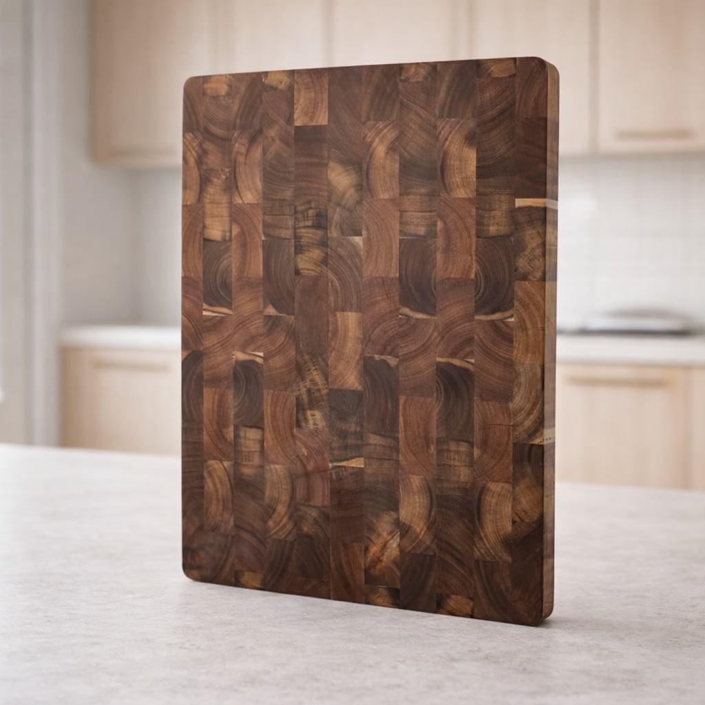 Skärbräda i Massivt Ändträ (Akacia)